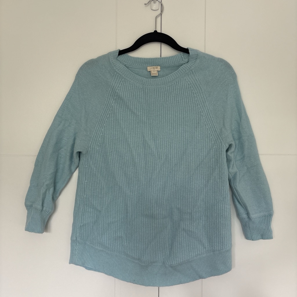 Light Blue Jcrew Women's Sweater